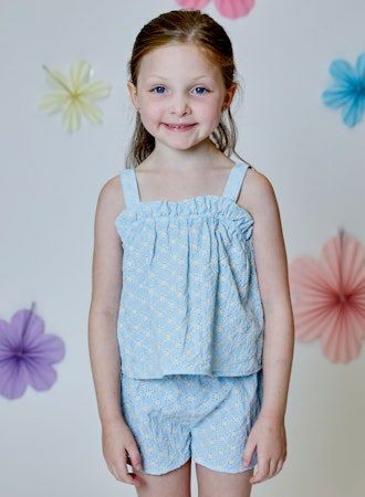 Robin Eyelet Short Set