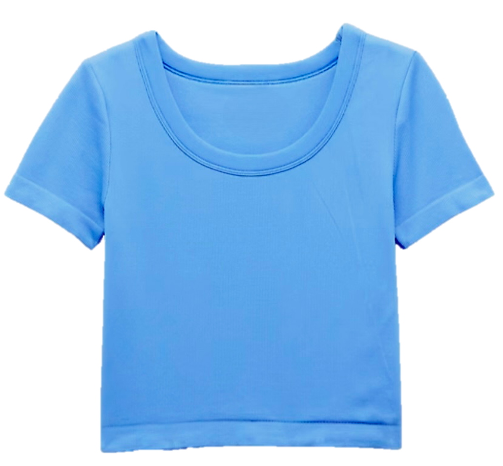 Seamless Basic SS Tee, Blue
