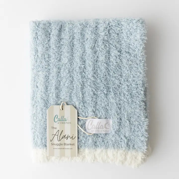 The Alani Snuggle Blanket, Powder Blue
