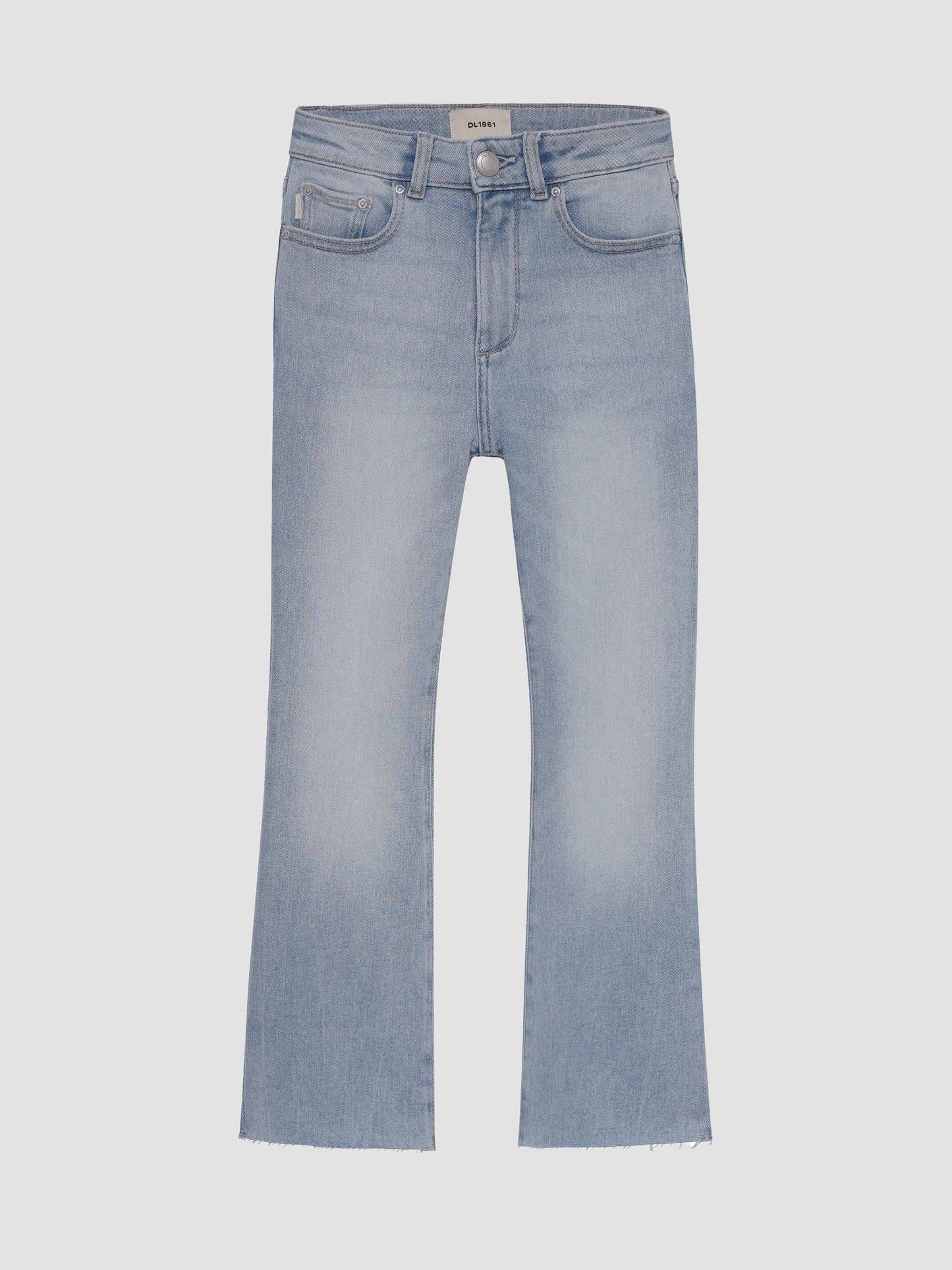 Claire Raw Hem Bootcut Jean, Atlantic Raw