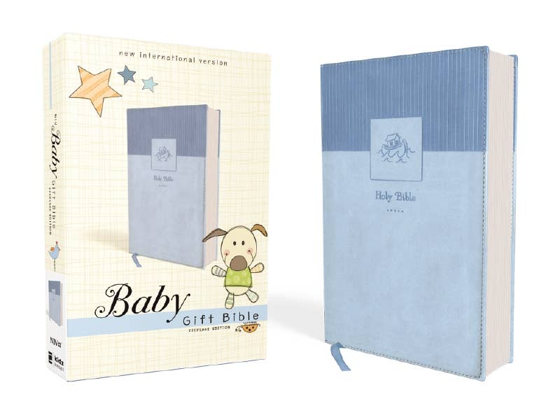 NIV Baby Gift Bible Leathersoft Blue (Keepsake Edition)