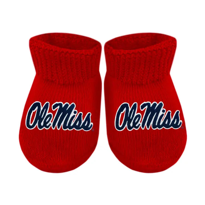 Ole Miss Baby Bootie, Red