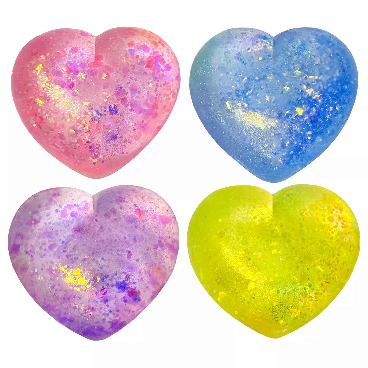 Sugar Squish Hearts, Assorted Colors