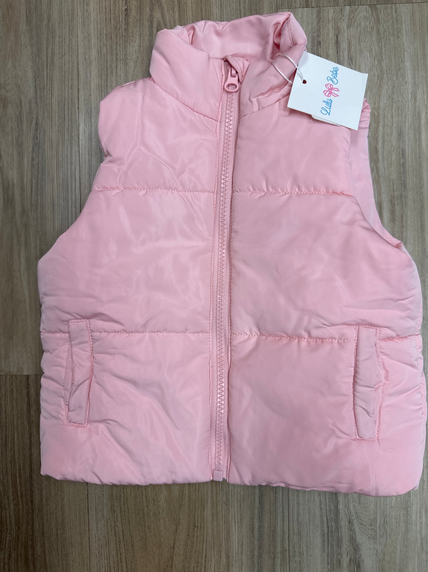 Powder Pink Puffer Vest