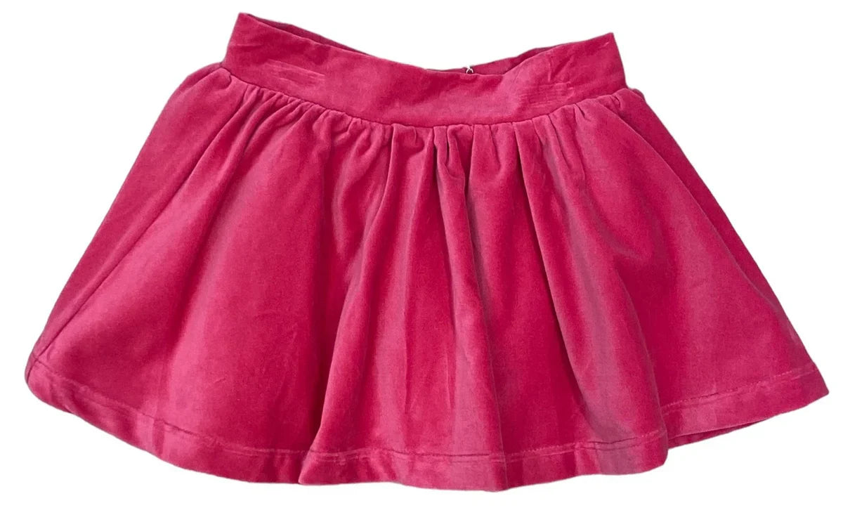 Velvet Skirt, Hot Pink