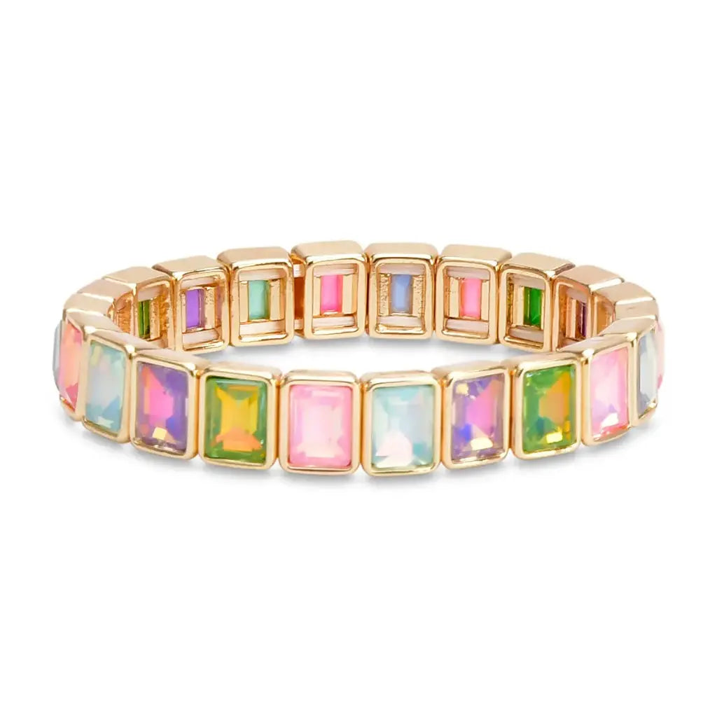 Multicolor Gem Stretch Bracelet