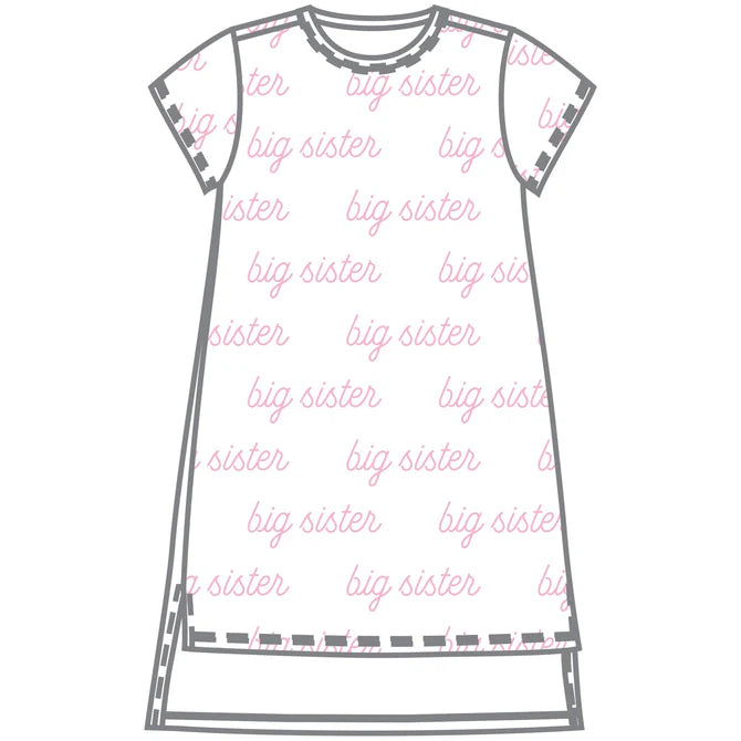 Big Sister Printed S/S Nightdress