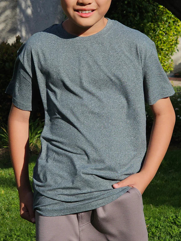 Boys Yoga Tee, Kashmir Green