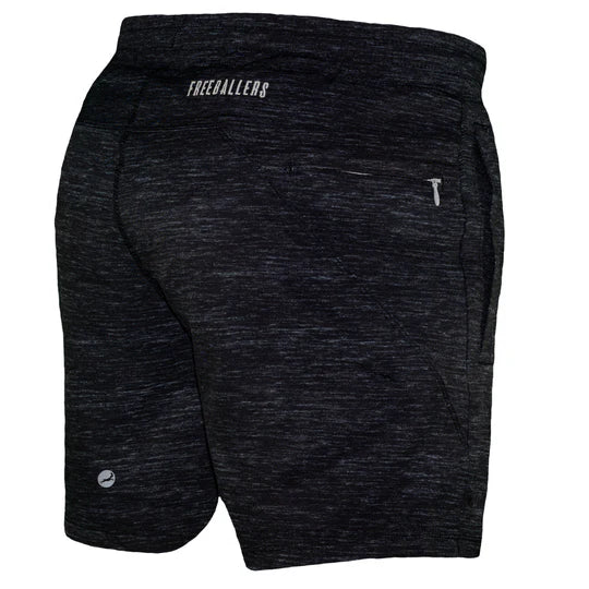 Youth Freeballer Sport Short, Black Heather