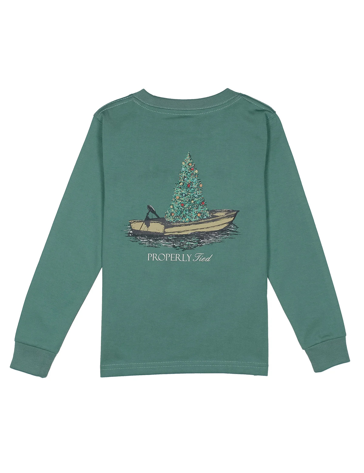 Boys Jolly Boat LS, Marine Green