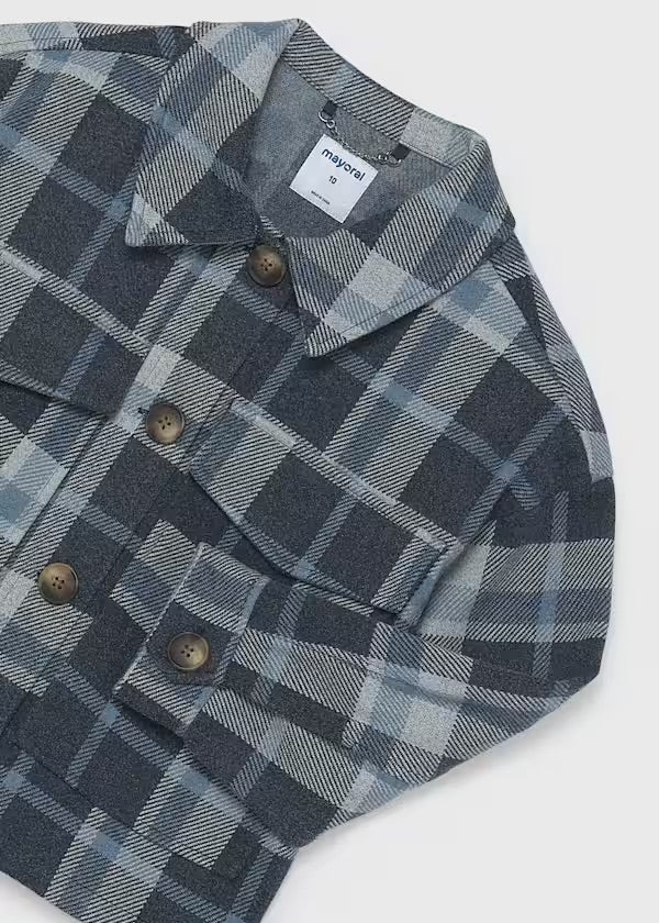 Blue Plaid Girls Jacket