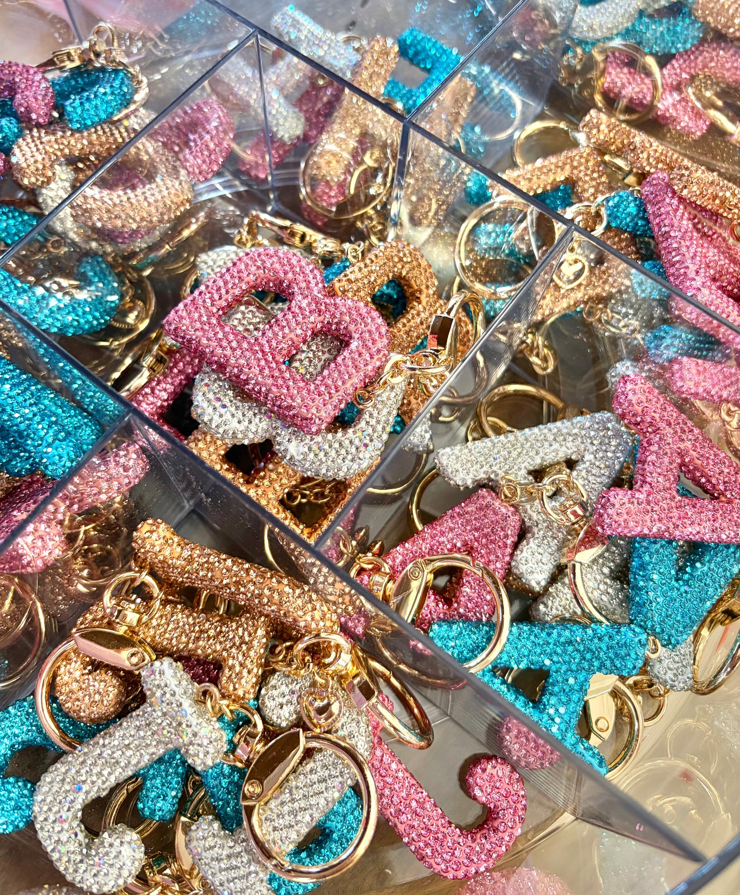 Rhinestone Backpack Keychains
