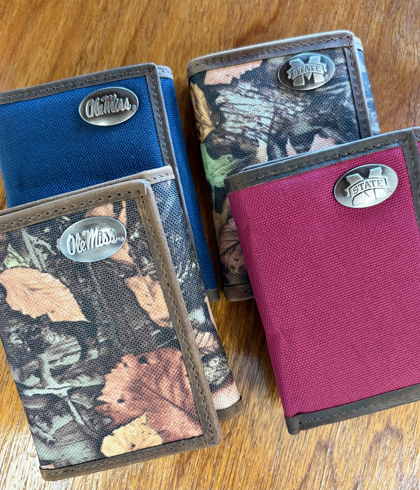 Nylon Camo TriFold Wallet, Ole Miss