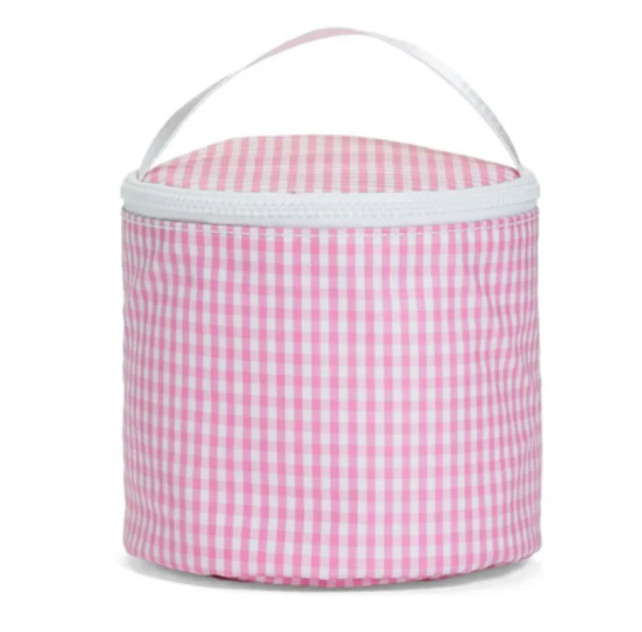 Round Snack Bag, Pink Gingham