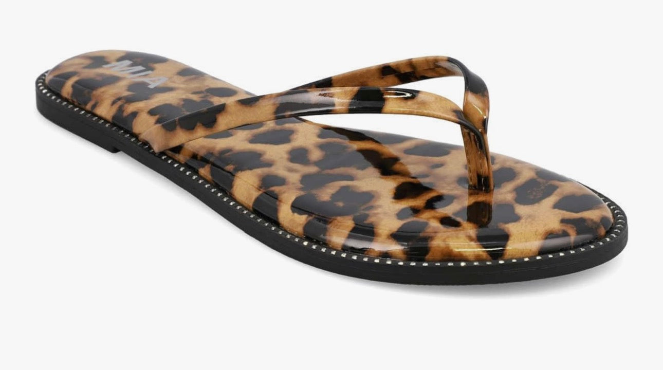 Little Aster Leopard Flip Flop