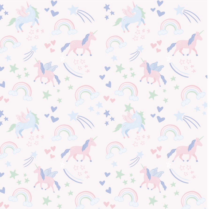 Apple of My Isla Large Backpack, Unicorns
