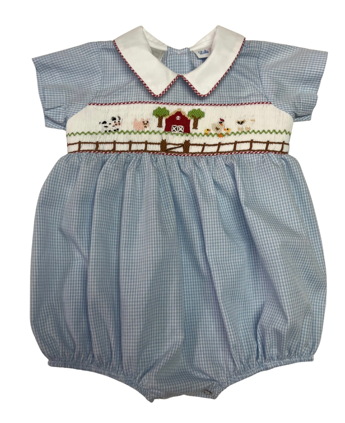 Farm Smocked Bubble w/Collar