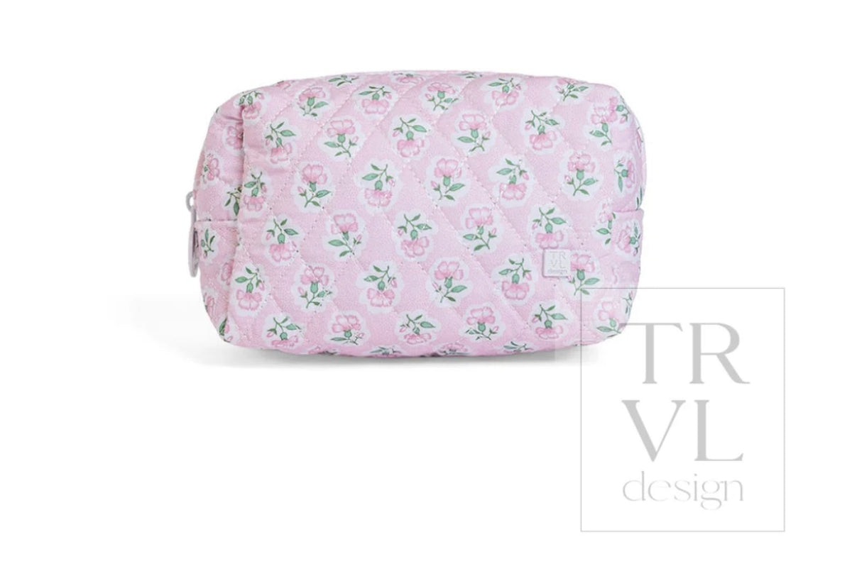 QUILTED MINI DAY BAG - PETITE FLEUR PINK