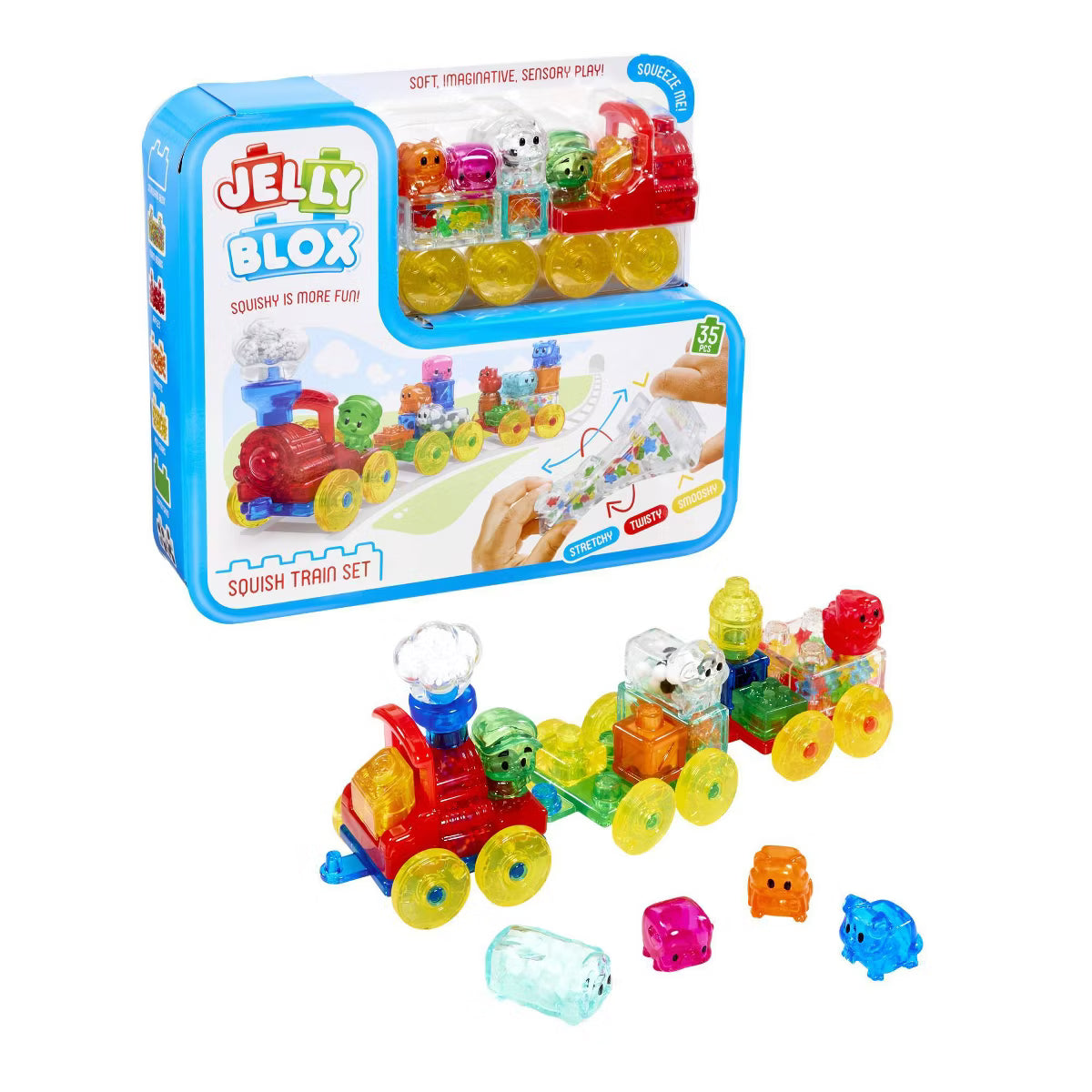 Jelly Blox Squishy Train Set
