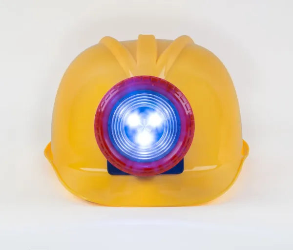 Miner Helmet w/LED Light (3 colors)