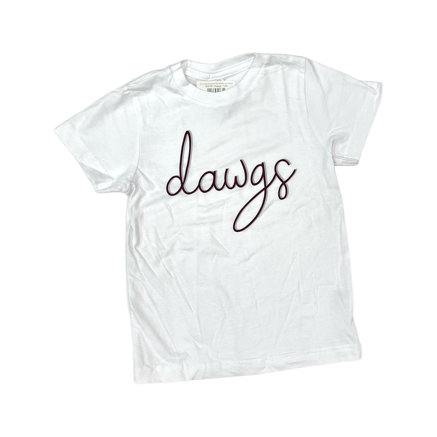 Game Day Script S/S Tee (Dawgs and Rebels)