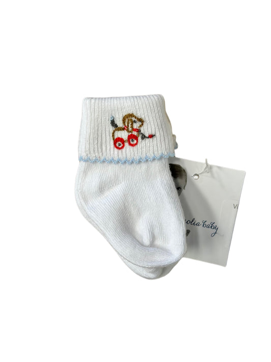 Vintage PullToy Embroidered Socks