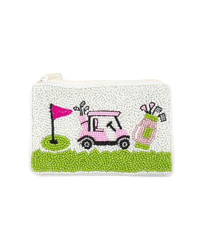 Beaded Golf Coin Purse