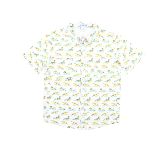 Ducks Print Short Sleeve Shirt