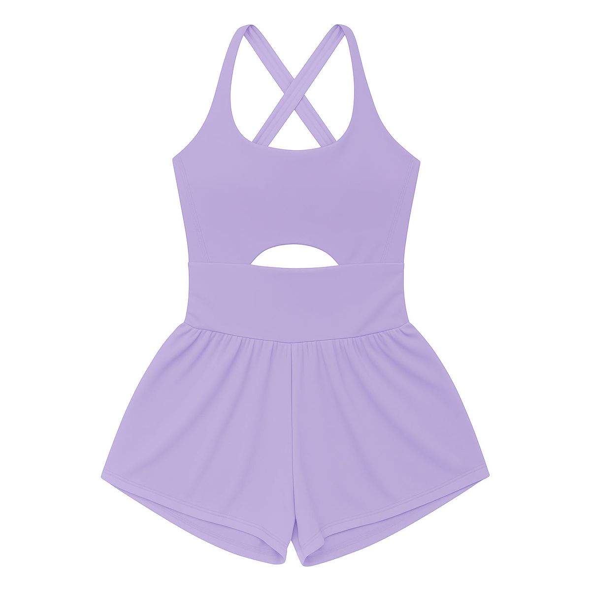 Athleisure Haddie Romper, Lavender
