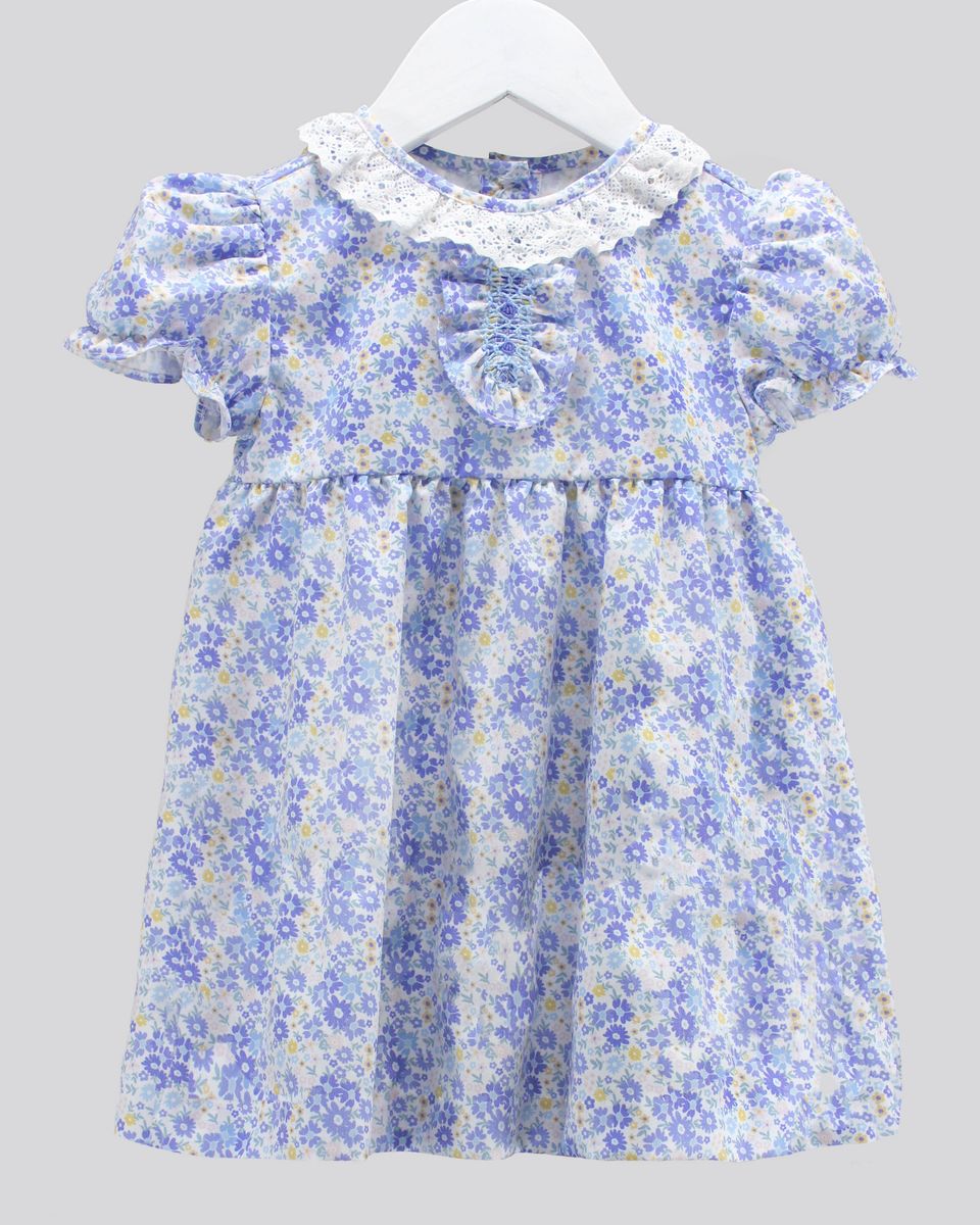 Flowers in Blue Elena Dress