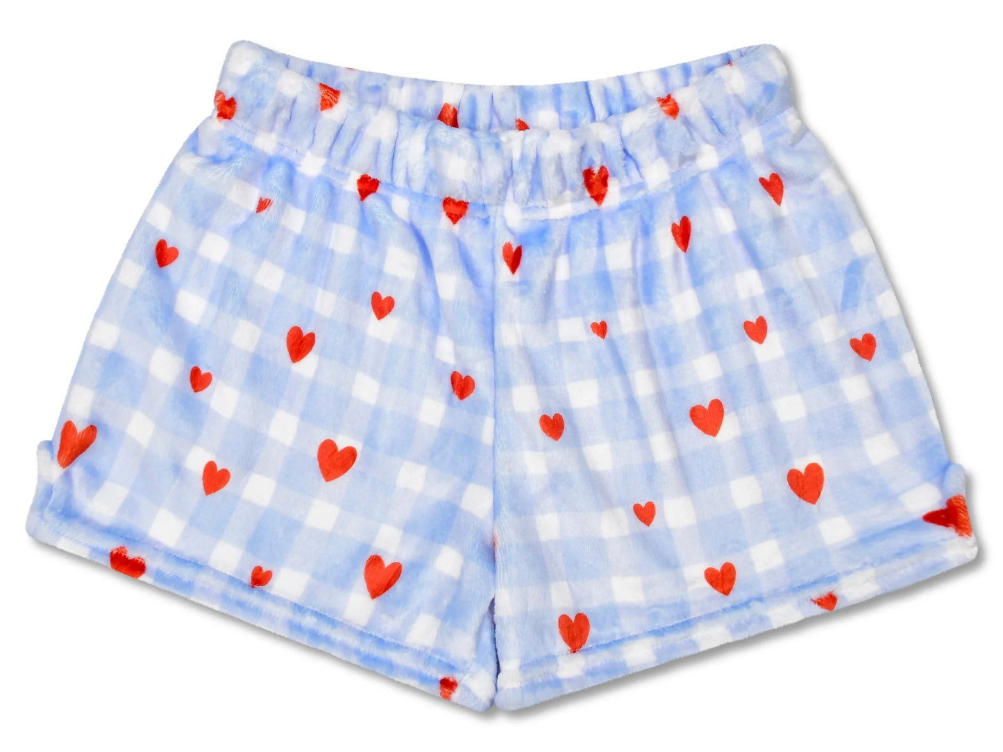 Gingham Hearts Plush Short
