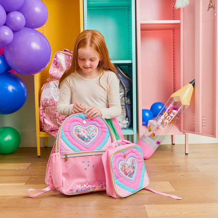 Quilted Confetti Heart Lunchbox