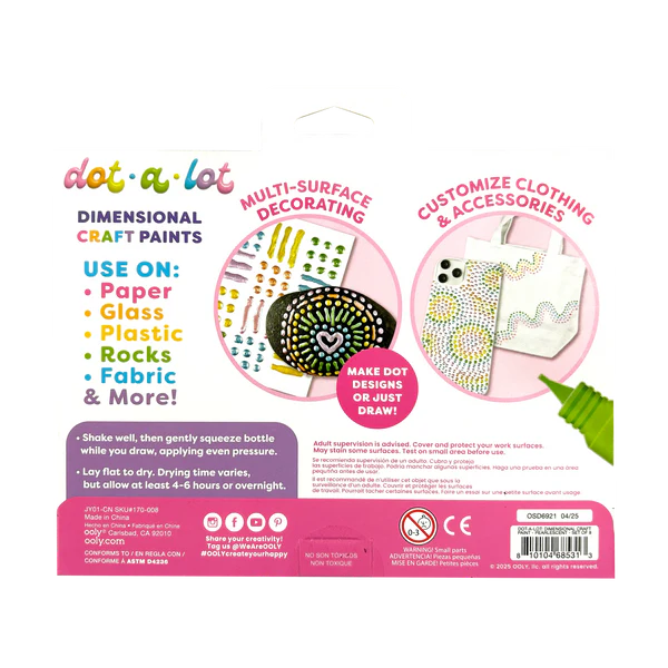 Dot-A-Lot Dimensional Craft Paint, Pearlescent