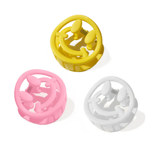 Smile Claw Clips, Set of 3