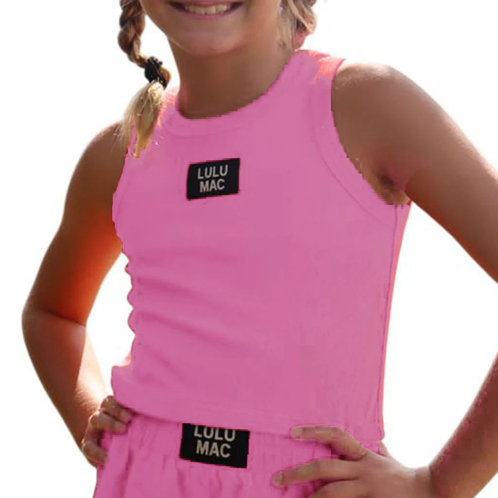 Kids LULU MAC Tank, Bubblegum