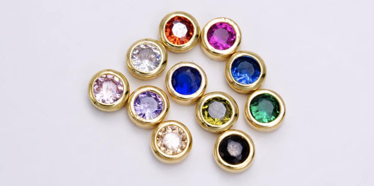 Locket Birthstone Charms (Color options)
