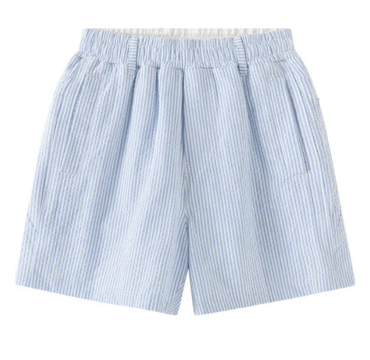 Youth Freeballer Sport Short, Blue/White Seersucker