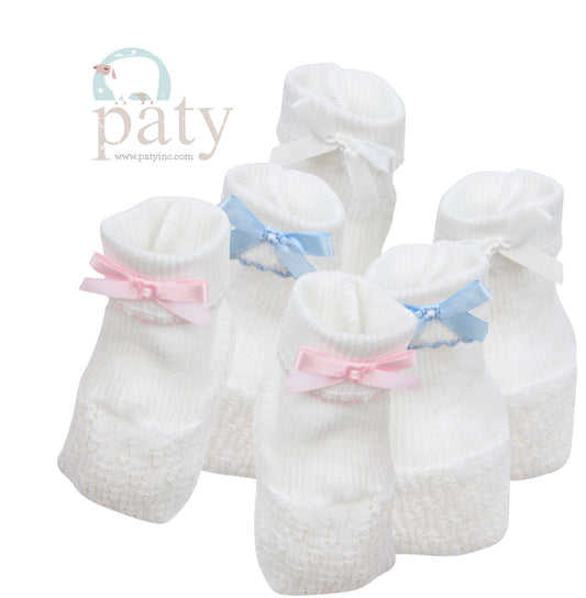 Paty Booties w/ Trim, White (color options)