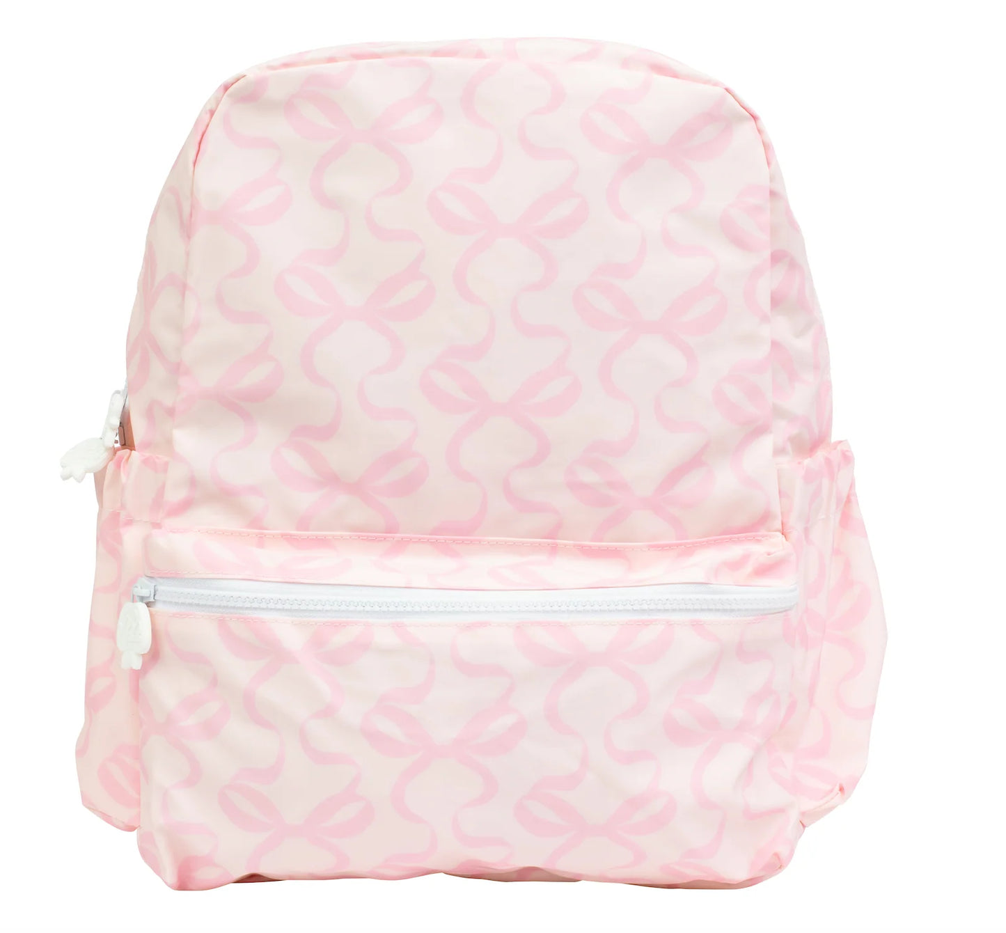 Apple of My Isla Small Backpack, Bows on Pink