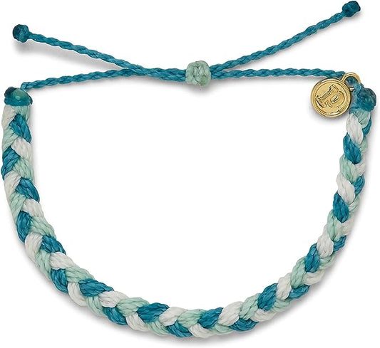 Pura Vida Drift Multicolor Braided Bracelet - Adjustable Band, 100% Waterproof