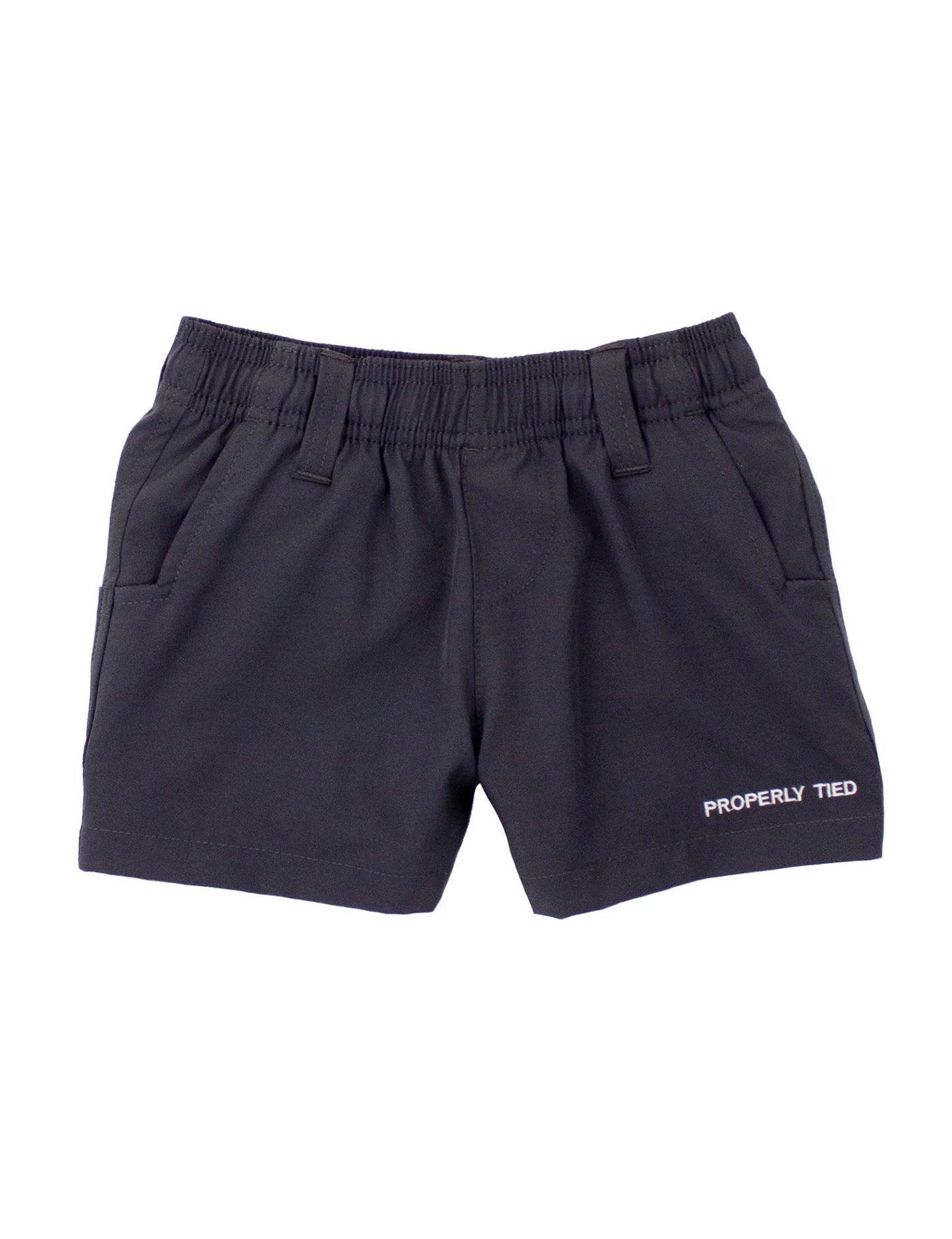 Boys Pintail Short, Charcoal