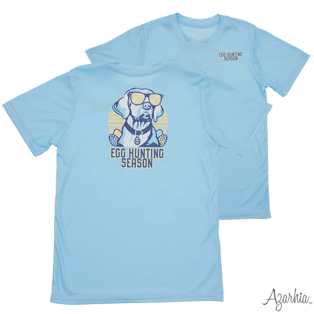 Boys Egg Hunting DriFit Tee, Blue