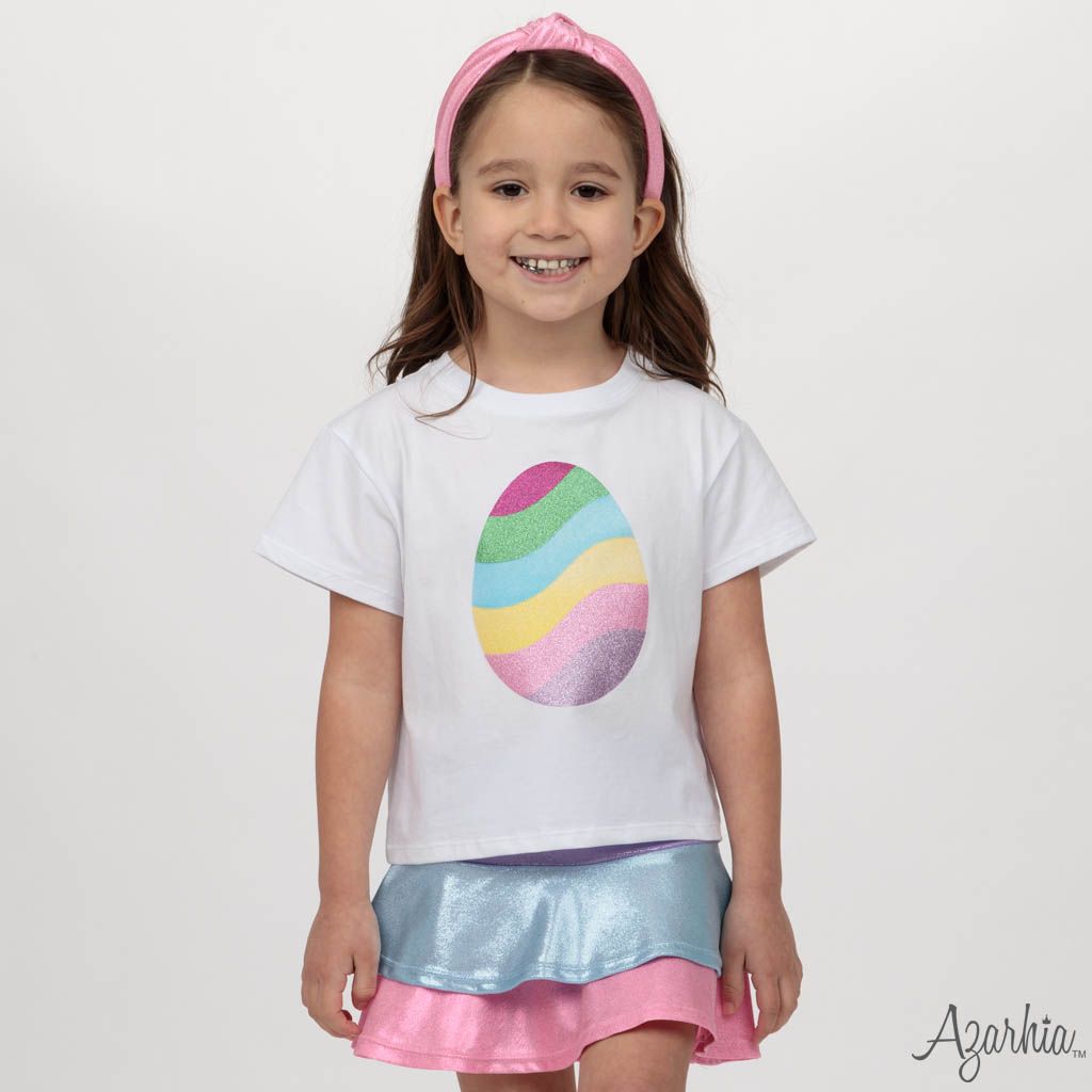 Easter Shimmer Tiered Skort