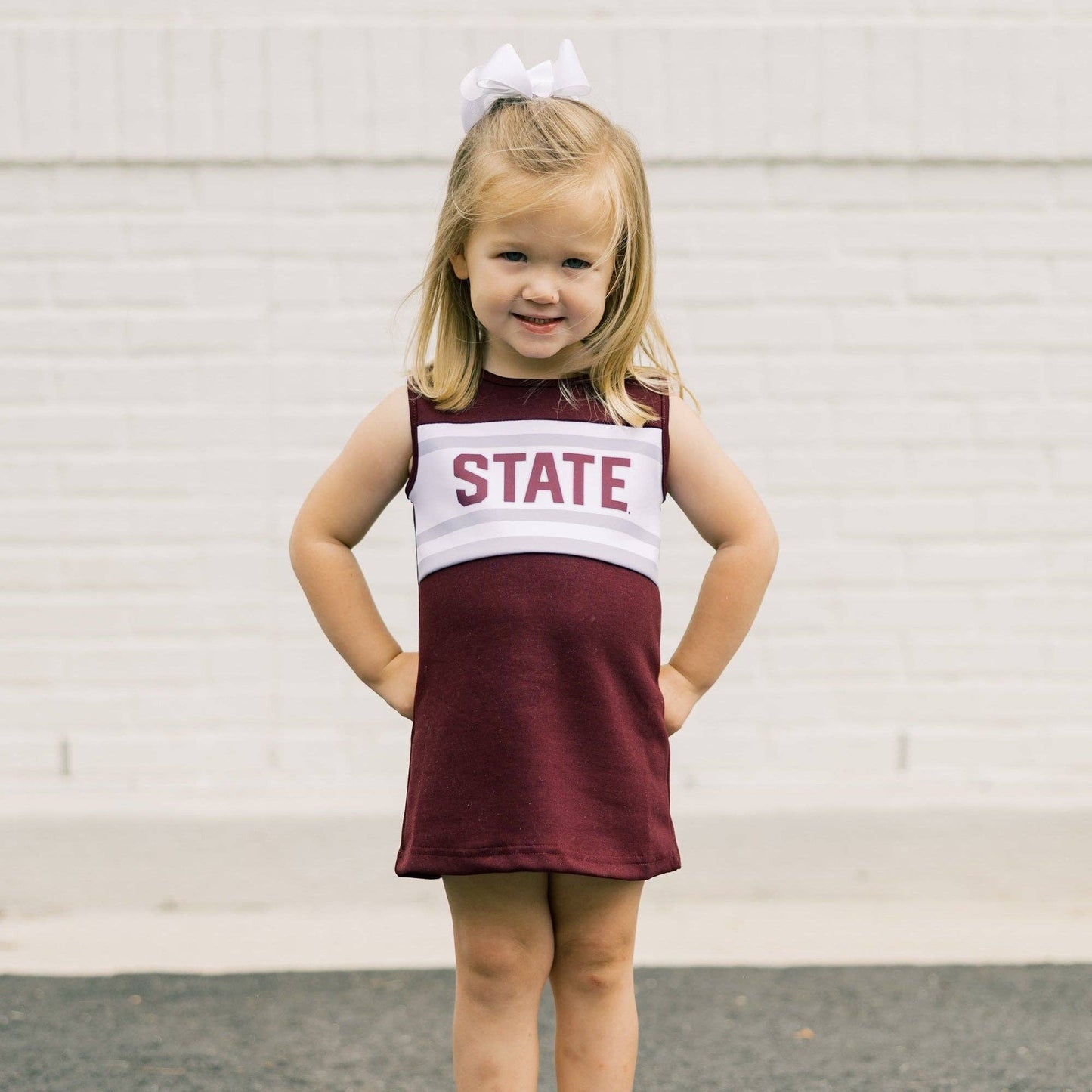 The Mississippi State University | Deep Maroon Classic Cheer Dress