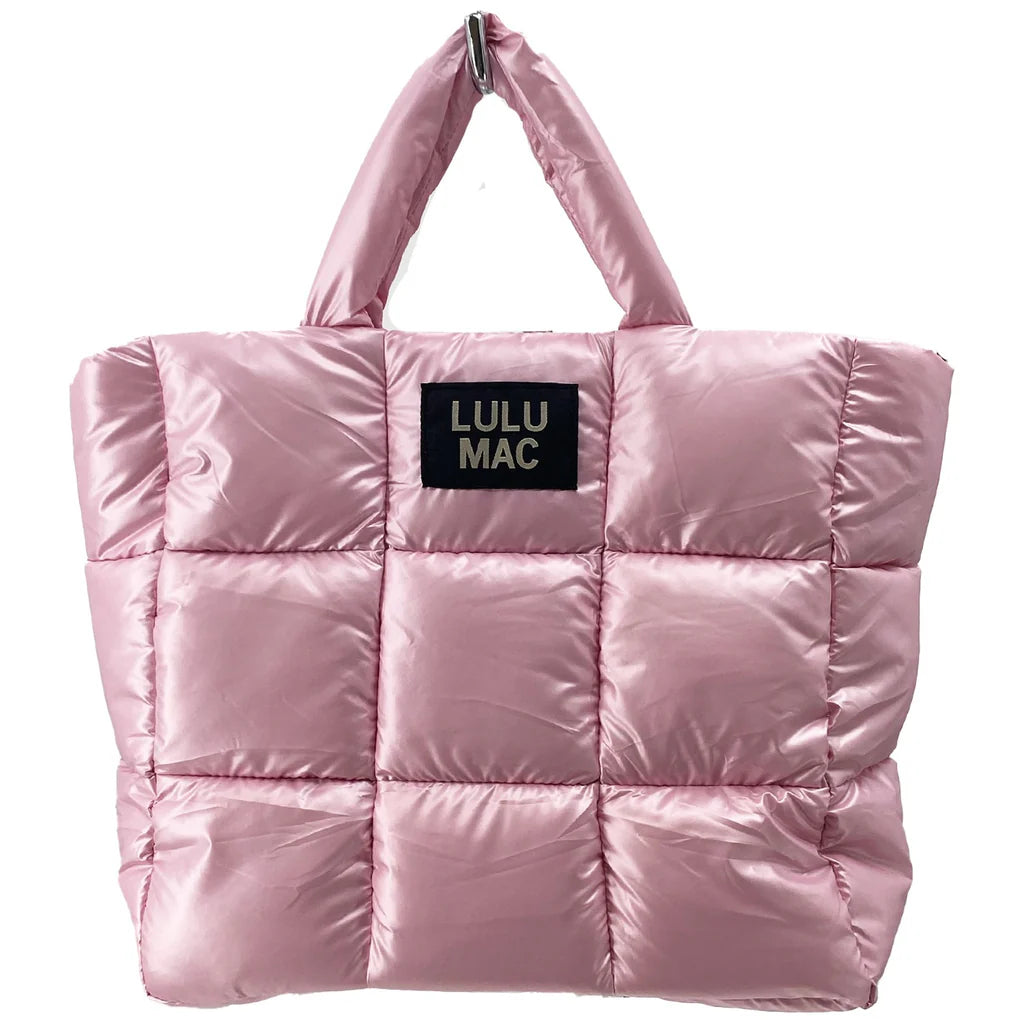 LULU MAC Large Puffer Bag, Pale Pink