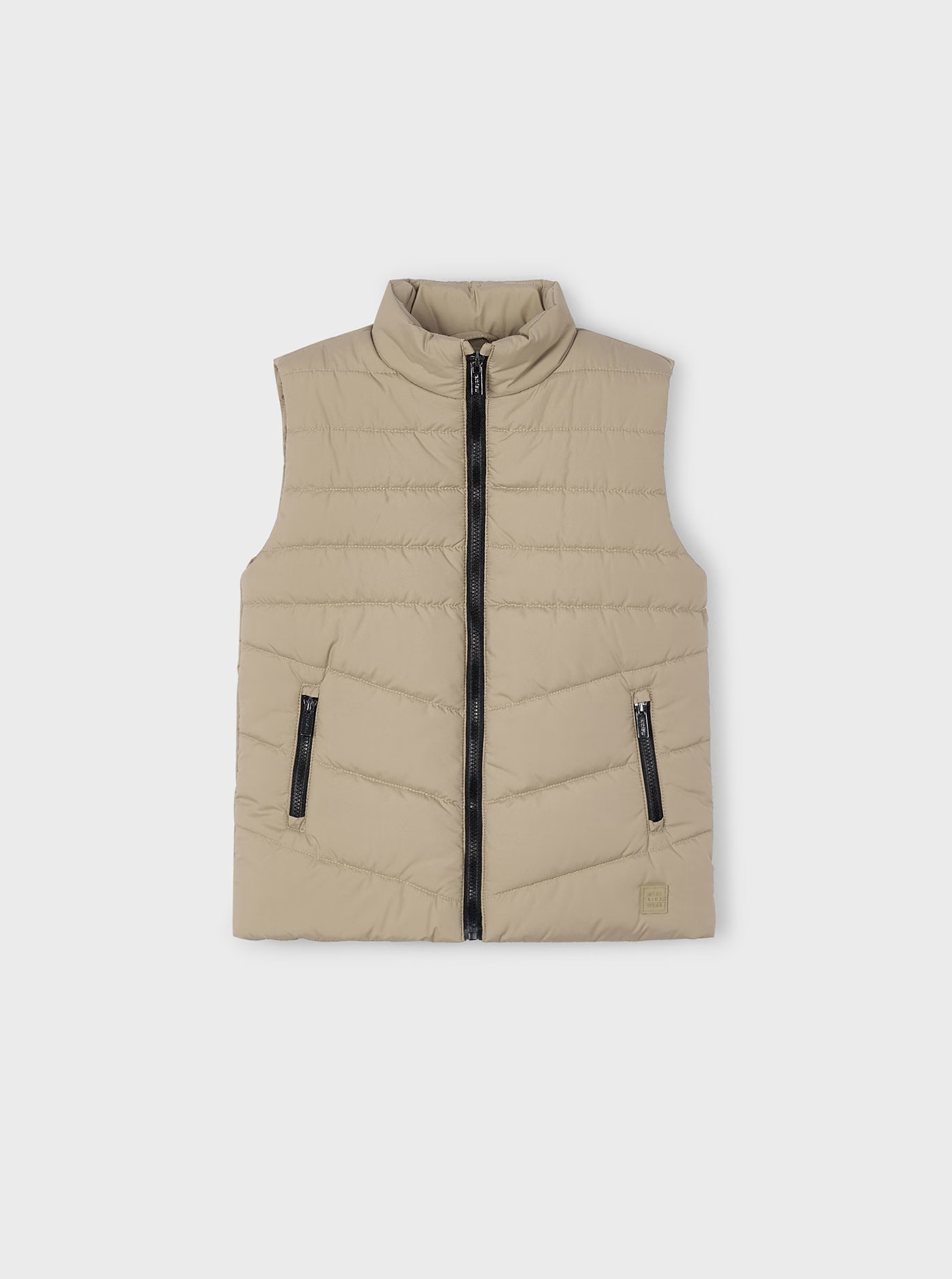 Boys Puffer Vest, Khaki