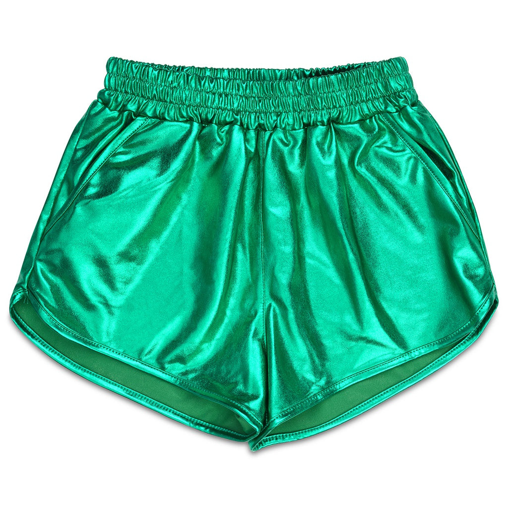 Green Metallic Short