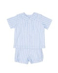 Joseph Short Set, Blue Stripe