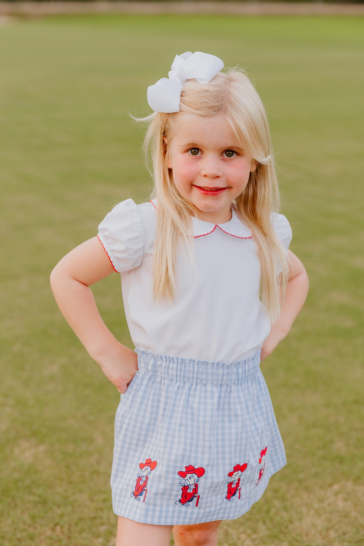 Colonel Rebel Embroidered Skirt Set