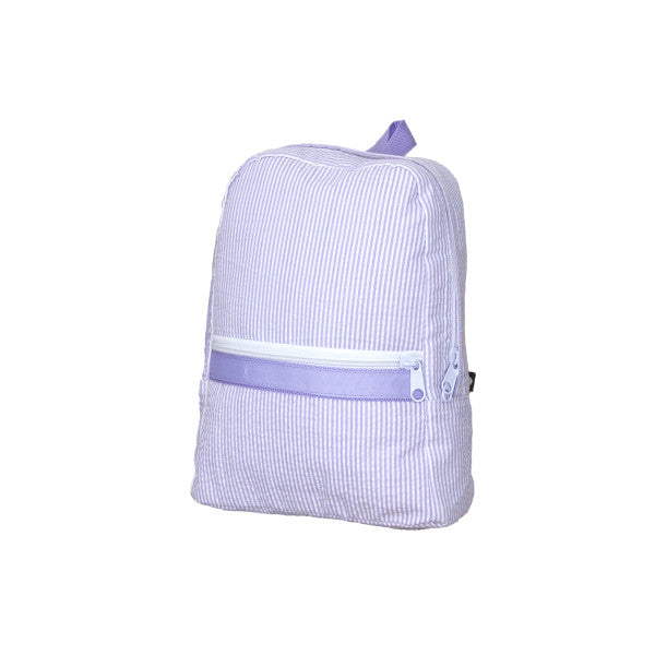 Mint Small Seersucker Backpack
